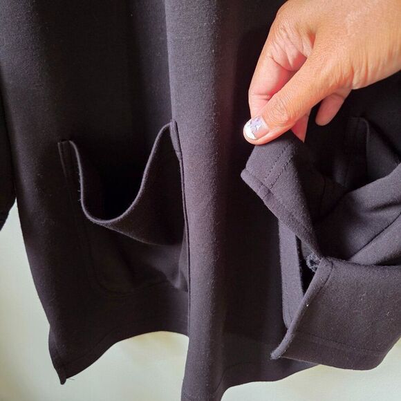 EUC JONES & CO JONES NEW YORK BLACK LARGE POCKETS MINIMALIST TOP SIZE 1X - Picture 9 of 13